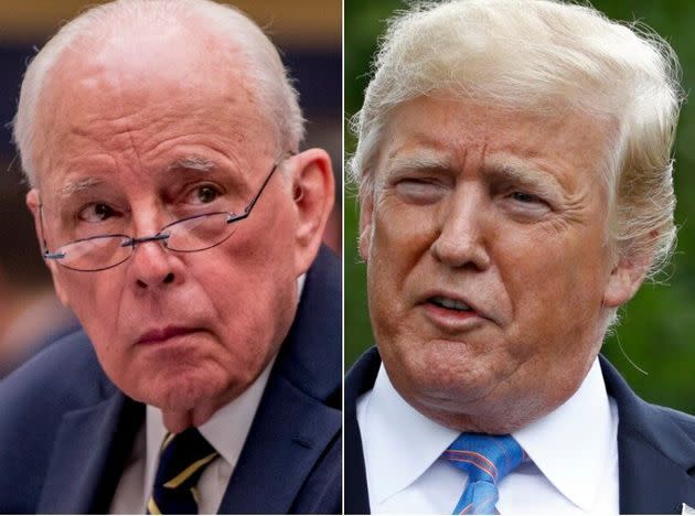 John Dean, left, said former President Donald Trump, right, is in trouble after the latest revelations. (Photo: AP)