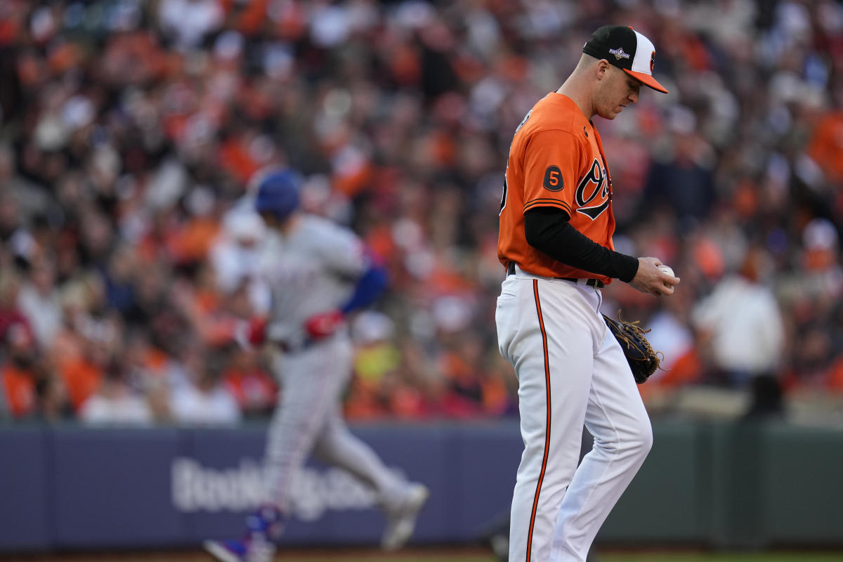 Orioles in danger of being swept out of the postseason after losing ALDS  Game 2 to the Rangers