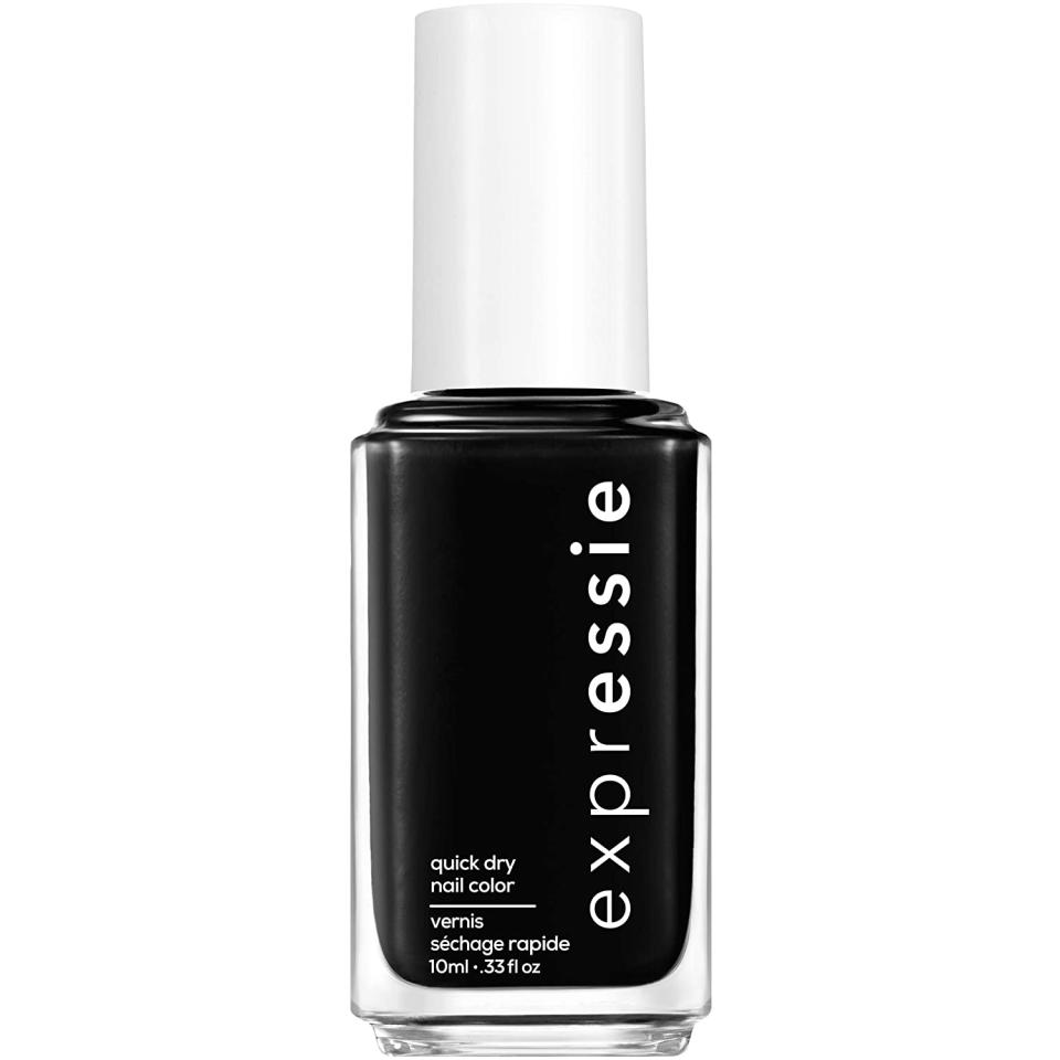 Essie Expressie, Now or Never Black, best nail polish for men