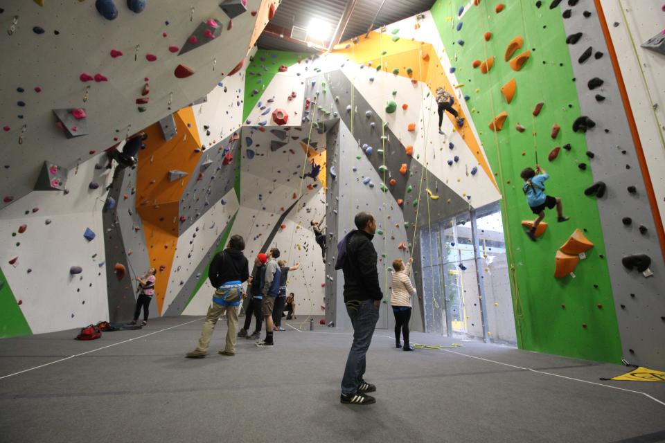 The Pad Climbing gyms were founded by Kristin and Yishai Horowitz.