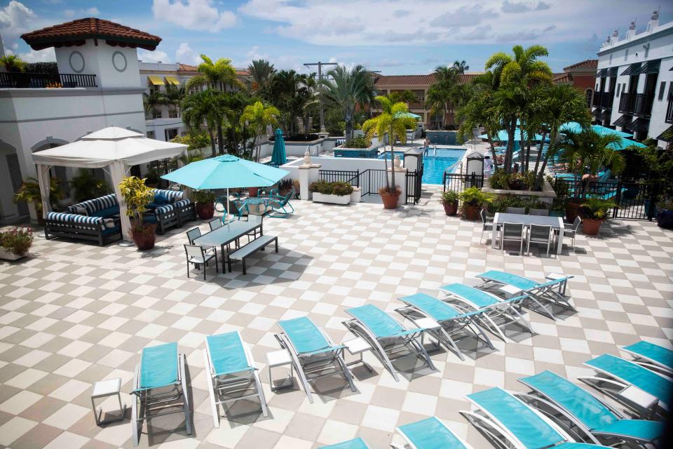 The pool area serves guests on a hot day at The Inn on Fifth in Naples on Tuesday, August 27, 2019.