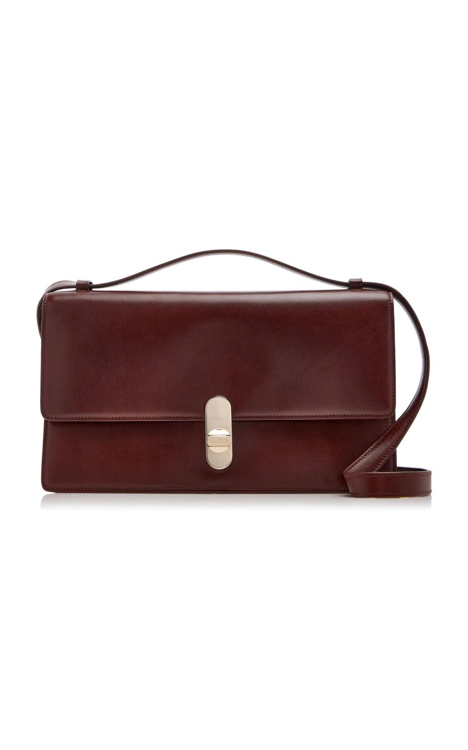 37) Clea Leather Shoulder Bag