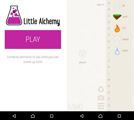 《Little Alchemy》在手機裡製造自己的生態圈吧？