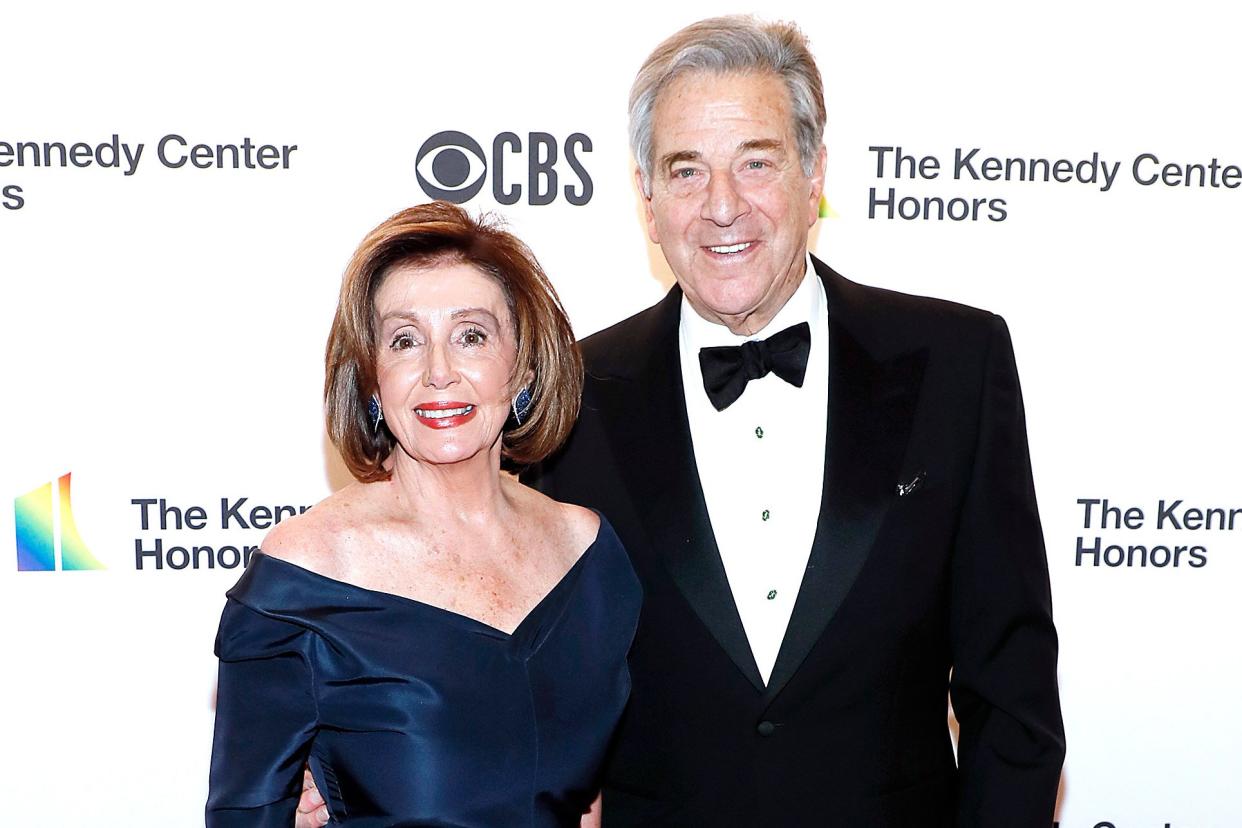 WASHINGTON, DC - DECEMBER 08: Speaker of the House Nancy Pelosi (D-CA) and Paul Pelosi attend the 42nd Annual Kennedy Center Honors at The Kennedy Center on December 08, 2019 in Washington, DC. (Photo by Paul Morigi/Getty Images)