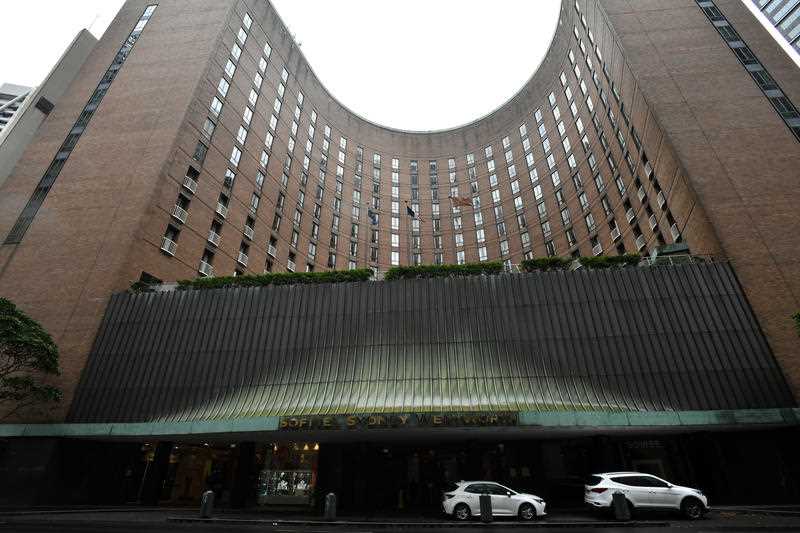 A general view of the Sofitel Sydney Wentworth in Sydney.