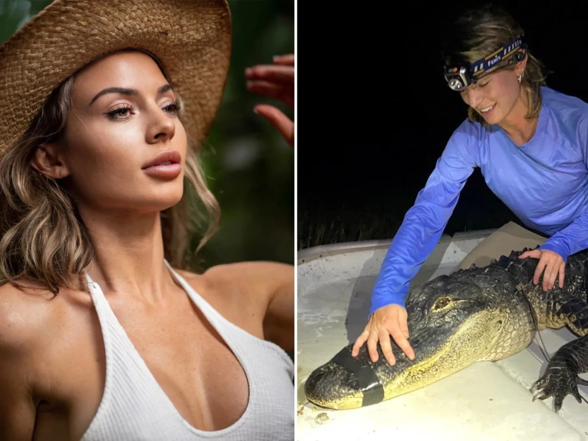 I'm a scientist and a model. My days include tagging alligators, hunting pythons..