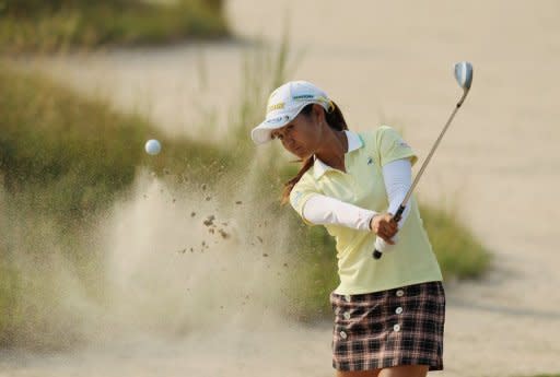 Japan's Ai Miyazato during the US Women's Open on July 6. She starts her bid for a third win in four years at the Evian Masters in France on Thursday -- and the Japanese player is also chasing a third victory of a successful season