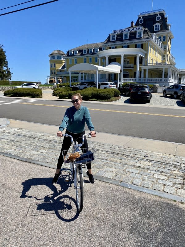 Going for a spin on Ocean House's complimentary cruisers<p>Courtesy Kelli Acciardo</p>