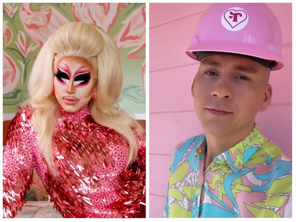 Trixie Mattel in and out of drag.