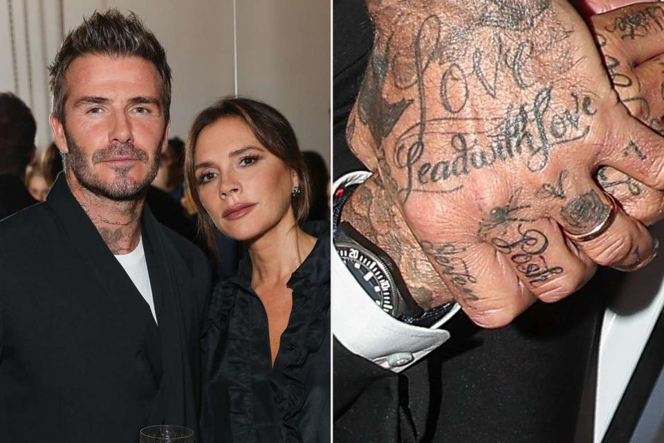 <p>Darren Gerrish/WireImage;Shutterstock</p> David Beckham got a new "Posh" tattoo to honor his wife, Victoria Beckham.