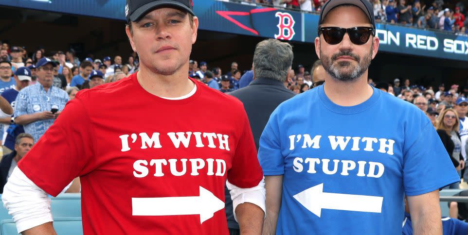 celebrities at the los angeles dodgers game world series boston red sox v los angeles dodgers game five