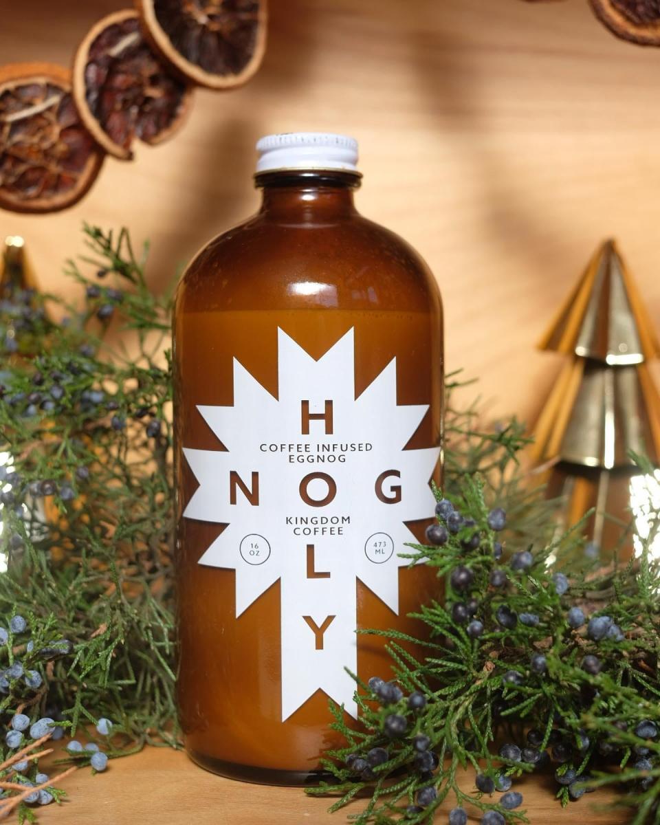 Kingdom Coffee's O Holy Nog is made with cold brew and house-made egg nog.