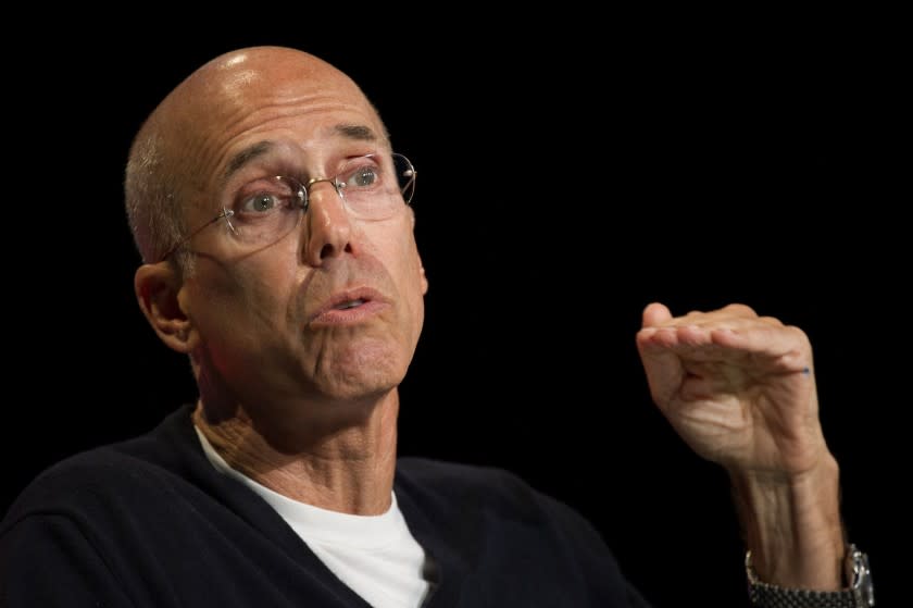 Jeffrey Katzenberg speaks at an event in San Francisco on Sept. 3.