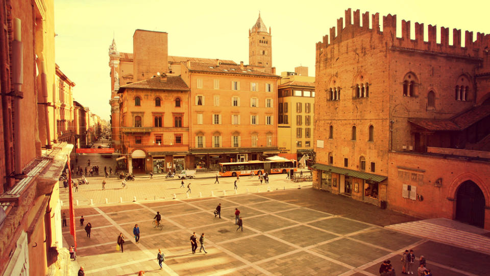 Der Blick über die Piazza Maggiore im Herzen der Altstadt
