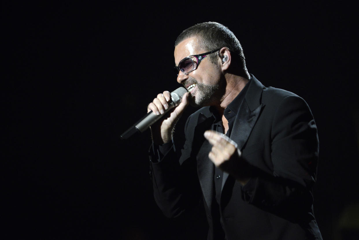 Bristish singer George Michael Performs a Charity Gala Concert for Sidaction at The Palais Garnier Opera House in Paris, France, 09 September 2012. (Photo by Eddy LEMAISTRE/Corbis via Getty Images)
