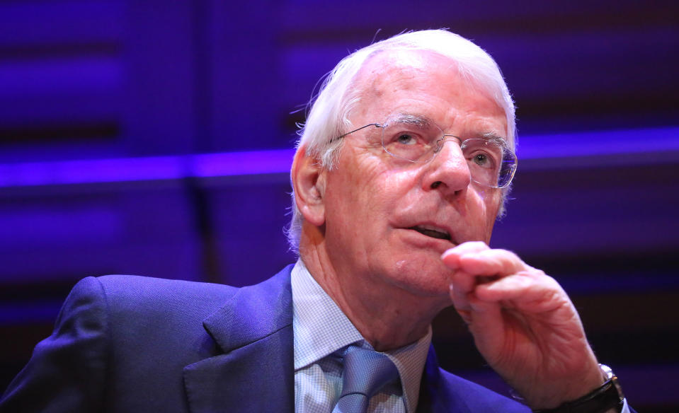 Sir John Major in conversation with Ian Birrell (not pictured) on the first day of The Politics Festival at Kings Place, London, a weekend of pro-politics talks, debates, discussions and politics-related entertainment. Picture dated: Friday June 22, 2018