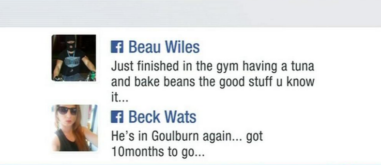 Social media posts from inside Goulburn jail. Girlfriend responds. Photo: Seven News