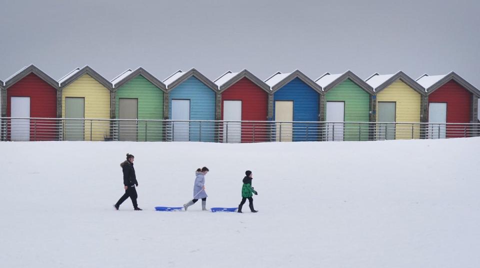 It’s lovely beach weather at Blyth in Northumberland (PA)