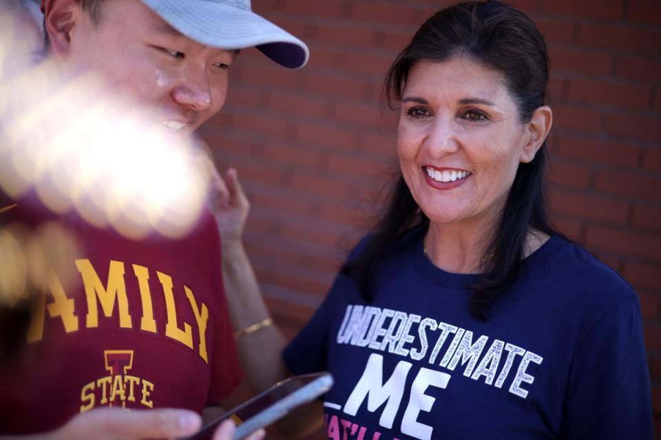 Nikki Haley has said that January 6 was ‘a terrible day, and we don’t ever want that to happen again’ (Getty Images)