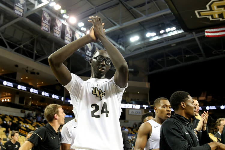 College basketball's tallest player has helped UCF to a 12-4 start so far this season (Getty Images).