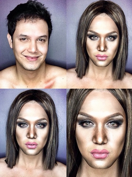 Makeup artist Paolo Ballesteros transforms himself into Tyra Banks.