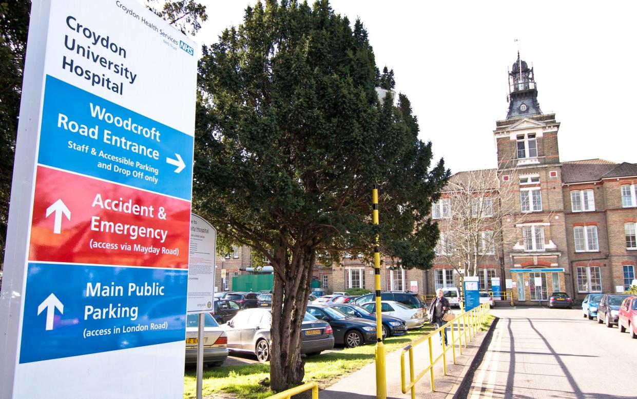 Woman taken to Croydon hospital where she was discovered to have a potentially hazardous substance on her