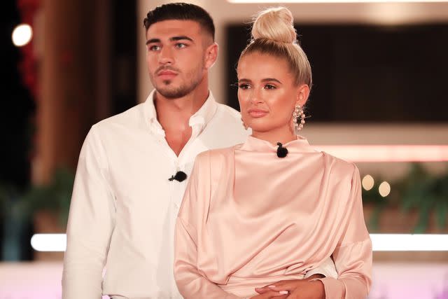 <p>Matt Frost/ITV/Shutterstock </p> Tommy Fury and Molly-Mae Hague on Season 5 of 'Love Island'.