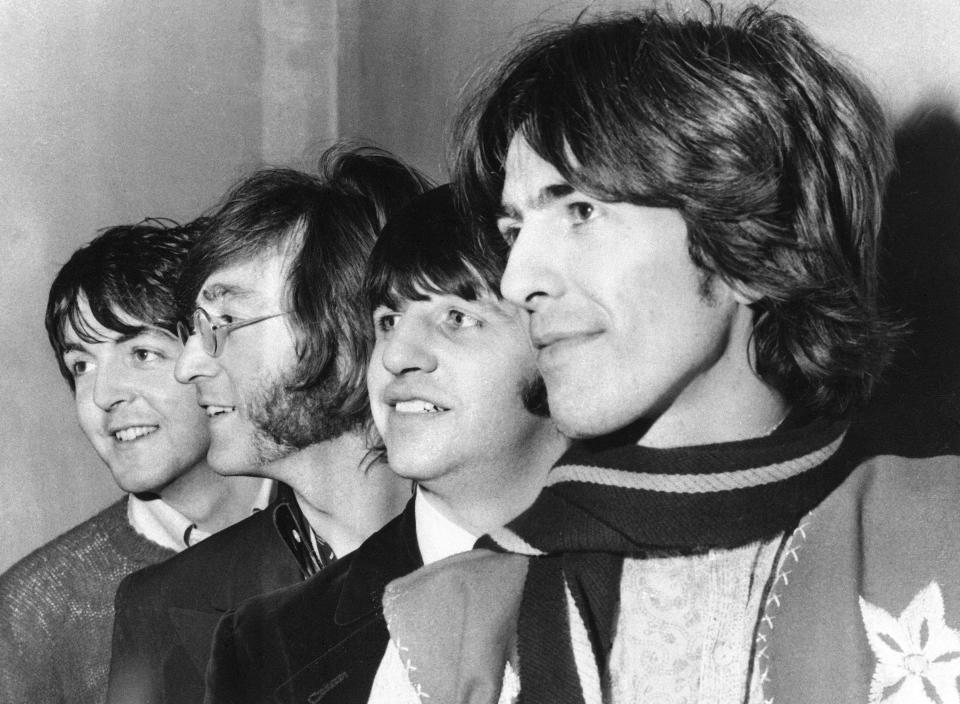 Die Beatles (von links nach rechts: Paul McCartney, John Lennon, Ringo Starr und George Harrison) prägten das Lebensgefühl einer ganzen Generation. (Bild: AP)