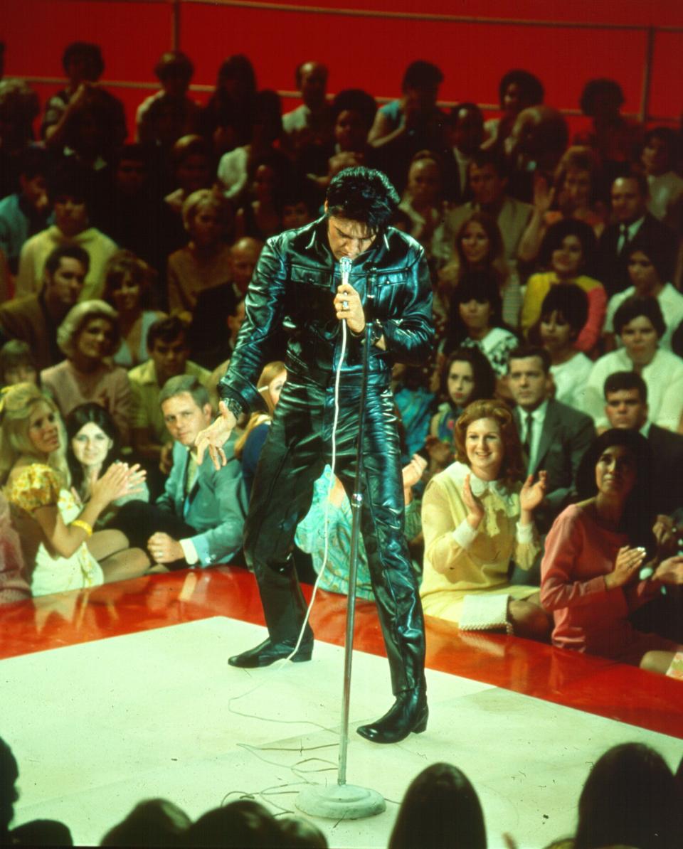 Elvis Presley  during his 1968 TV comeback special