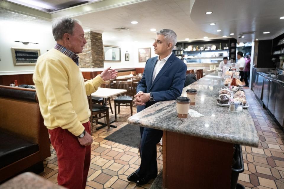 The pair met for coffee at a diner in Manhattan (Stefan Rousseau/PA) (PA Wire)