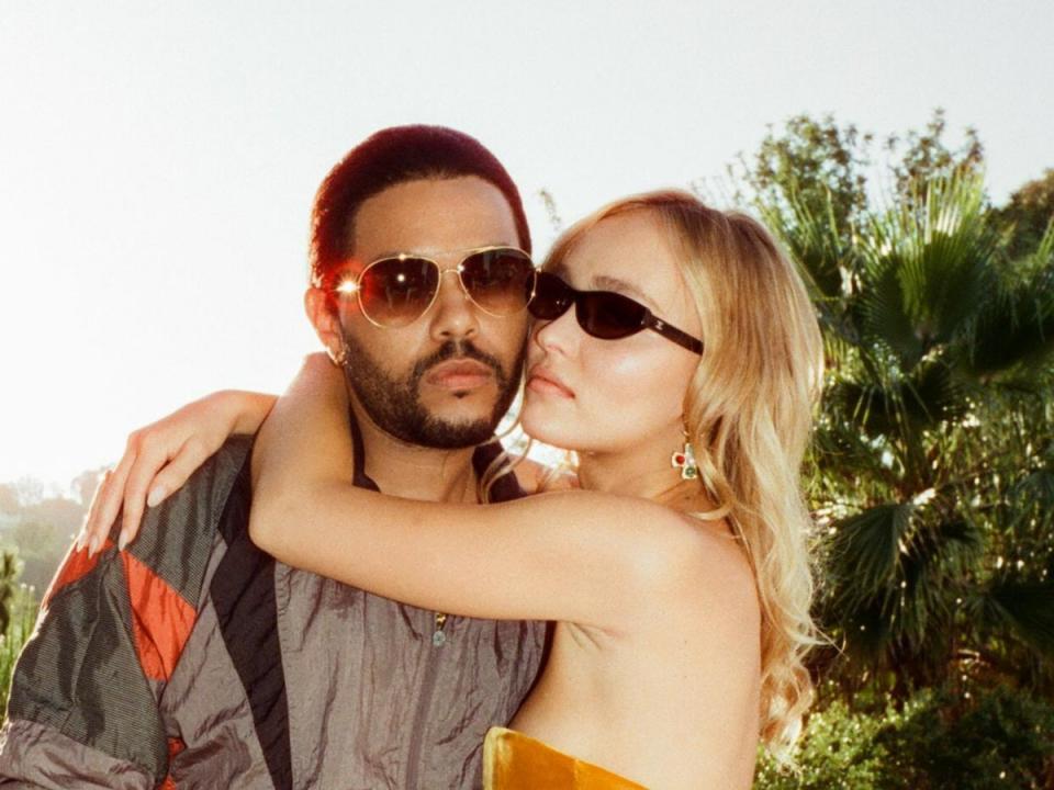 Abel ‘The Weeknd’ Tesfaye and Lily-Rose Depp in ‘The Idol’ (Sky)