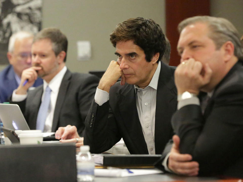 David Copperfield im Gerichtssaal. Foto: Michael Quine/Las Vegas Review-Journal/AP/dpa