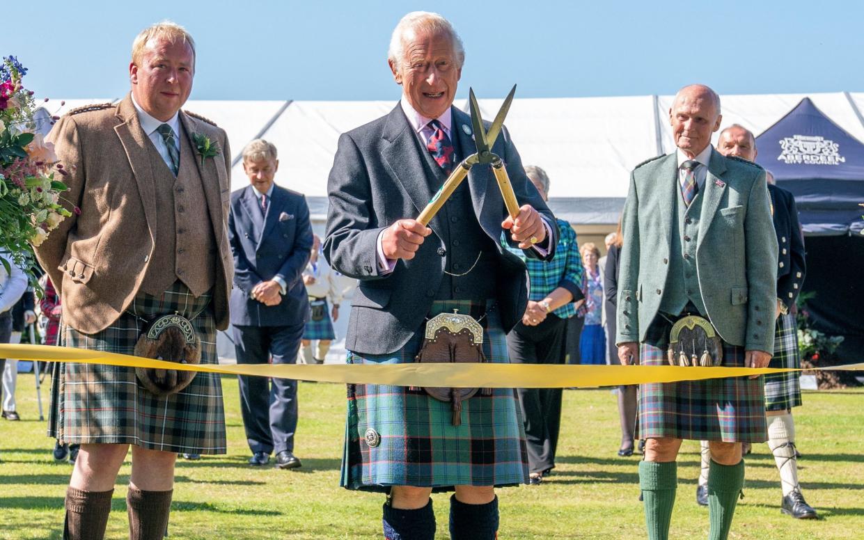 King Charles officially opens the Royal Horticultural Society of Aberdeen's 200th flower show