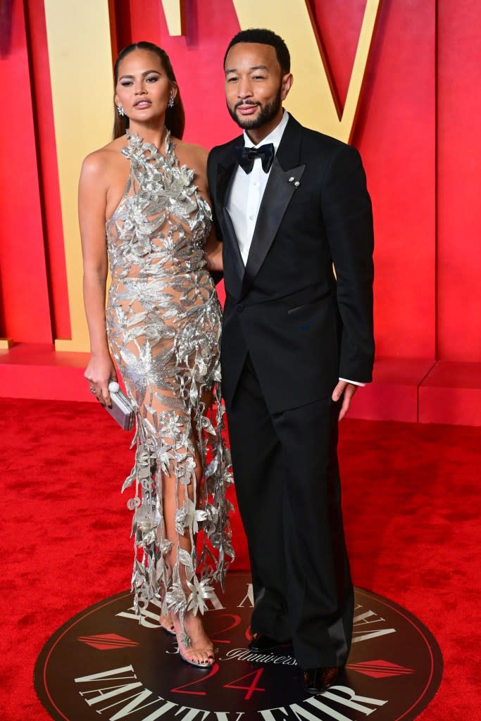Chrissy Teigen and John Legend Vanity Fair Oscar Party, Arrivals, Los Angeles, California, USA - 10 Mar 2024