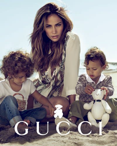 The singer posed with her kids (their father is Marc Anthony) for a spring 2011 Gucci children’s campaign. While the kids haven’t done any modeling since, Emme was spotted sitting front row with her mom at Chanel’s runway show in Paris in 2012. Clearly a supermodel in training!