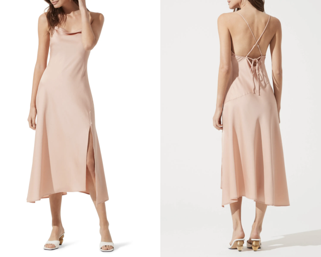 Shirred Nulu Midi Tank Dress