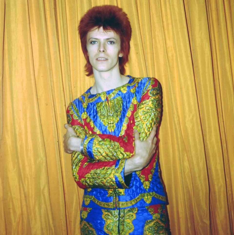 The archive shows some of Bowie's most striking outfits - Michael Ochs Archives/Getty Images