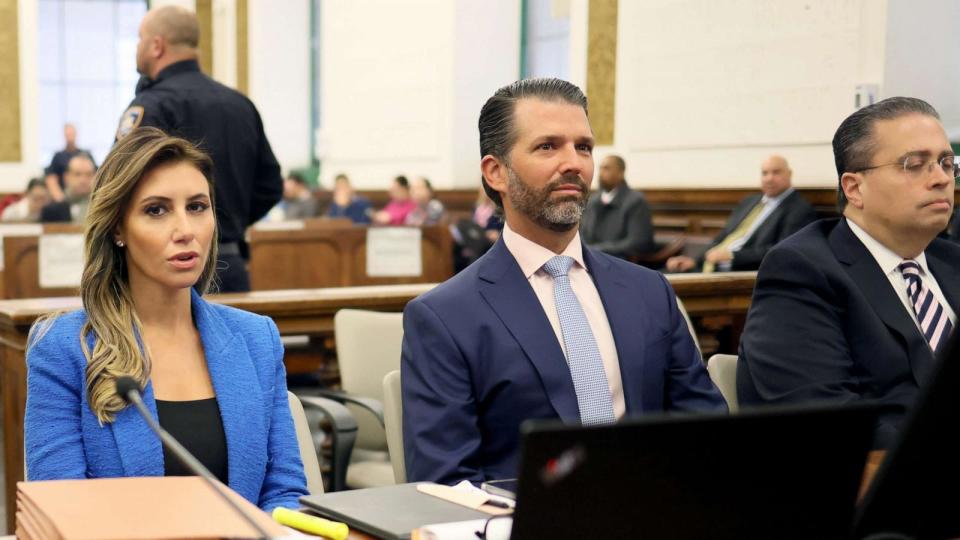 PHOTO: Donald Trump Jr. sits in court during his civil fraud trial at New York State Supreme Court on Nov. 2, 2023 in New York City. (Michael M. Santiago/Getty Images)