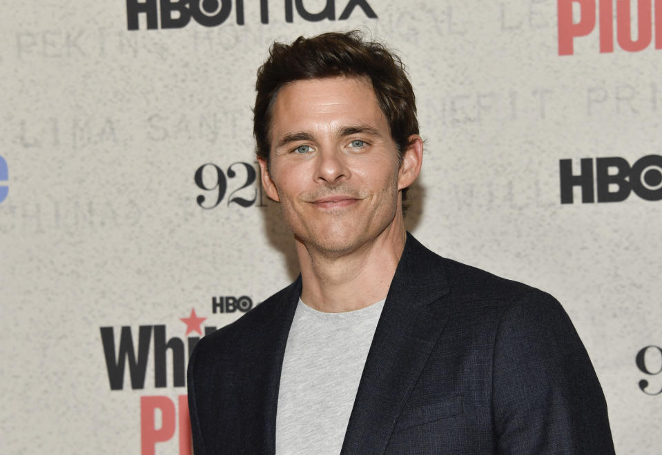 James Marsden attends the premiere of HBO's "White House Plumbers" at the 92nd Street Y on Monday, April 17, 2023, in New York. (Photo by Evan Agostini/Invision/AP)