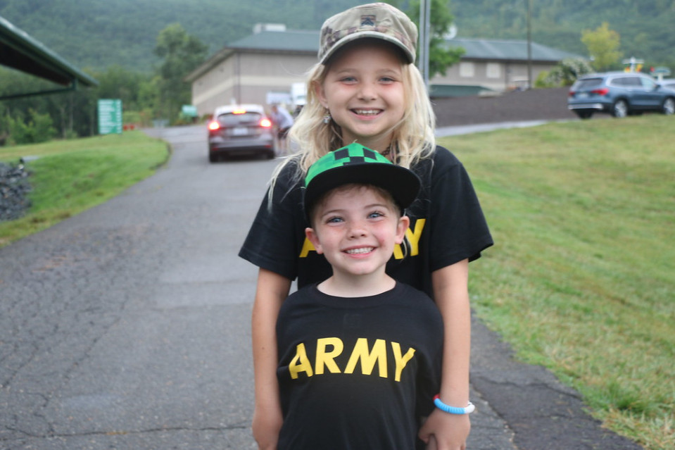 Stephen Boissey's children at Camp Hanes. (Photo credit YMCA Camp Hanes)