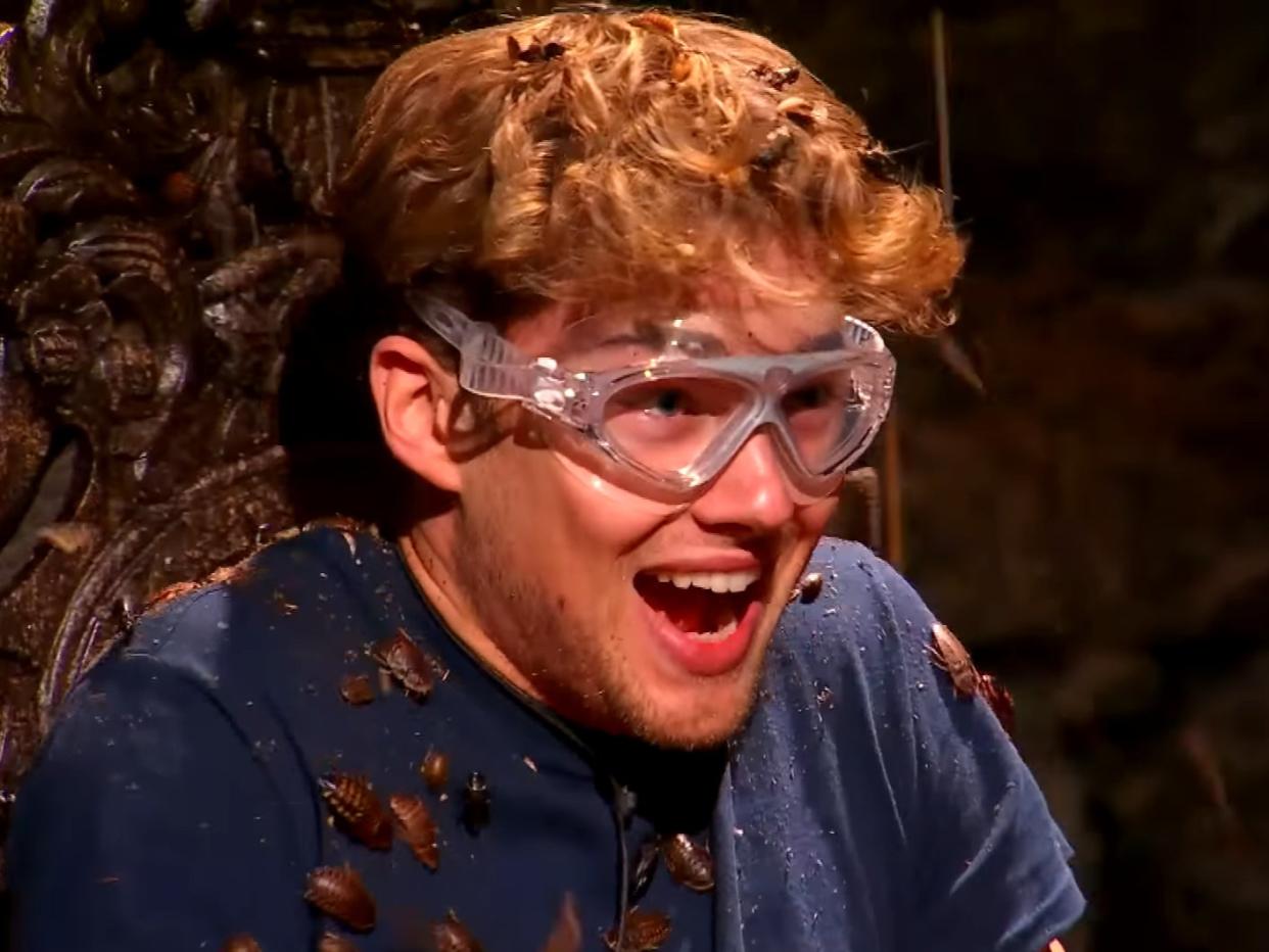 AJ Pritchard in I’m a Celebrity (ITV)