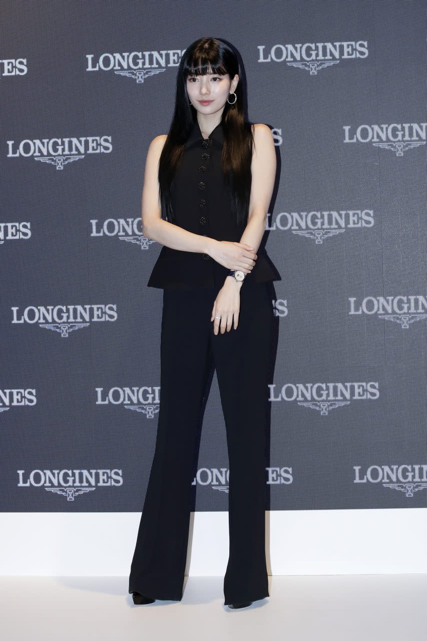 SEOUL, SOUTH KOREA - MAY 10: South Korean actress and singer Suzy attends the photo call for Longines at Cociety on May 10, 2023 in Seoul, South Korea. (Photo by Han Myung-Gu/WireImage)