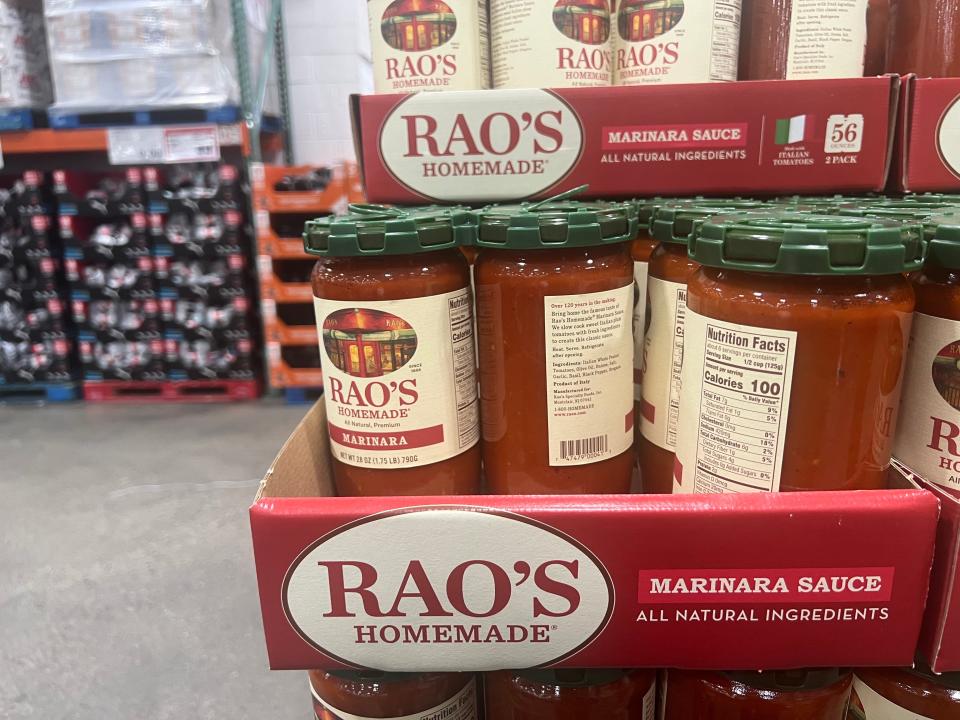 Two jars of Rao's Marinara Sauce are sold for $10.59.