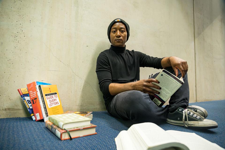 Author James Ramos poses for a portrait at Burton Barr Central Library on March 17, 2024, in Phoenix.