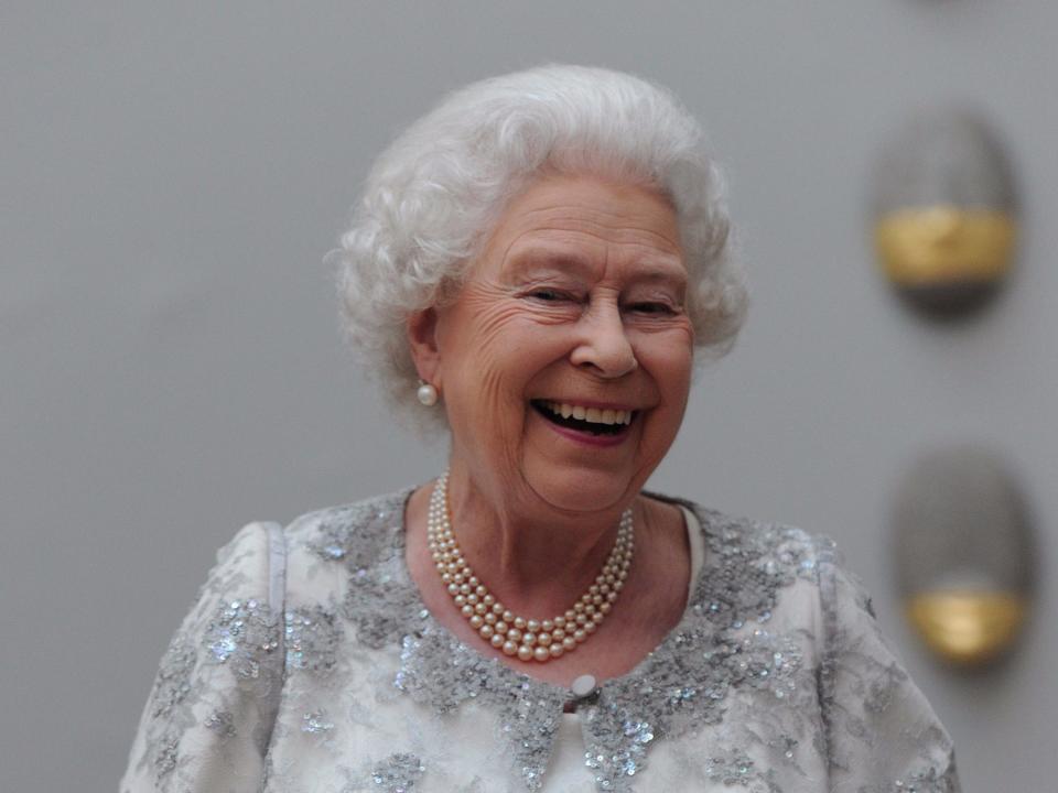 queen elizabeth ii laughing