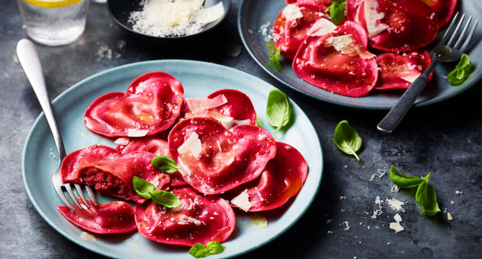 Heart ravioli. (M&S)