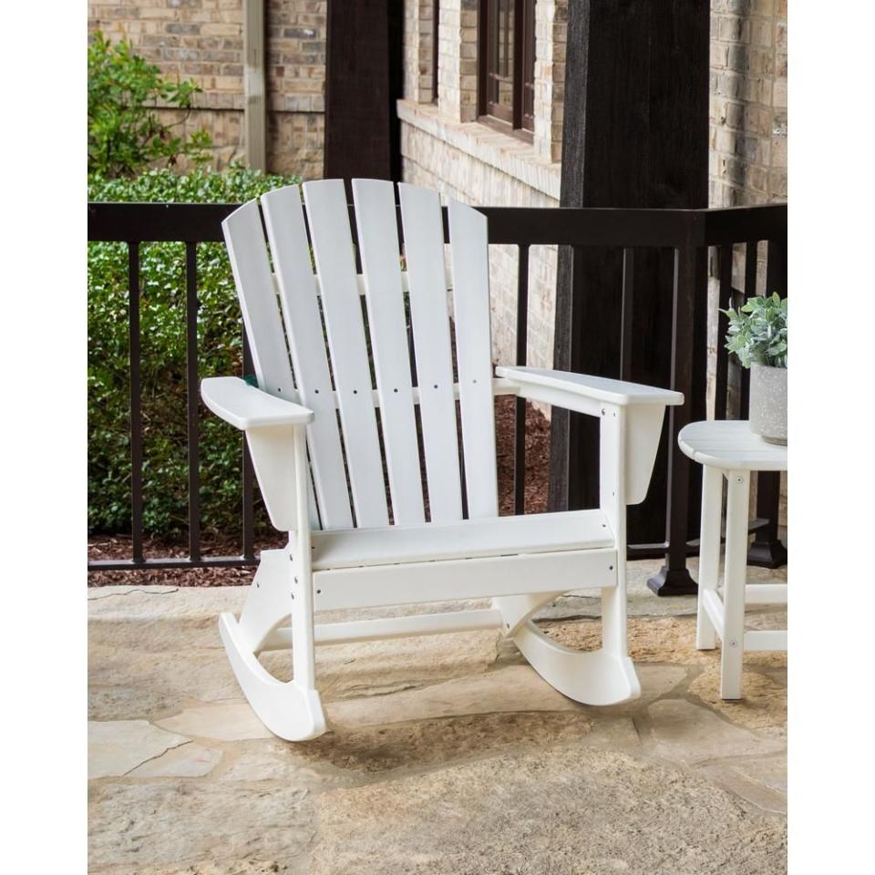 17) Grant Park Outdoor Adirondack Rocking Chair