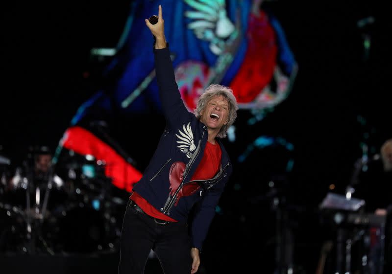 FILE PHOTO: Jon Bon Jovi performs during the Rock in Rio Music Festival in Rio de Janeiro