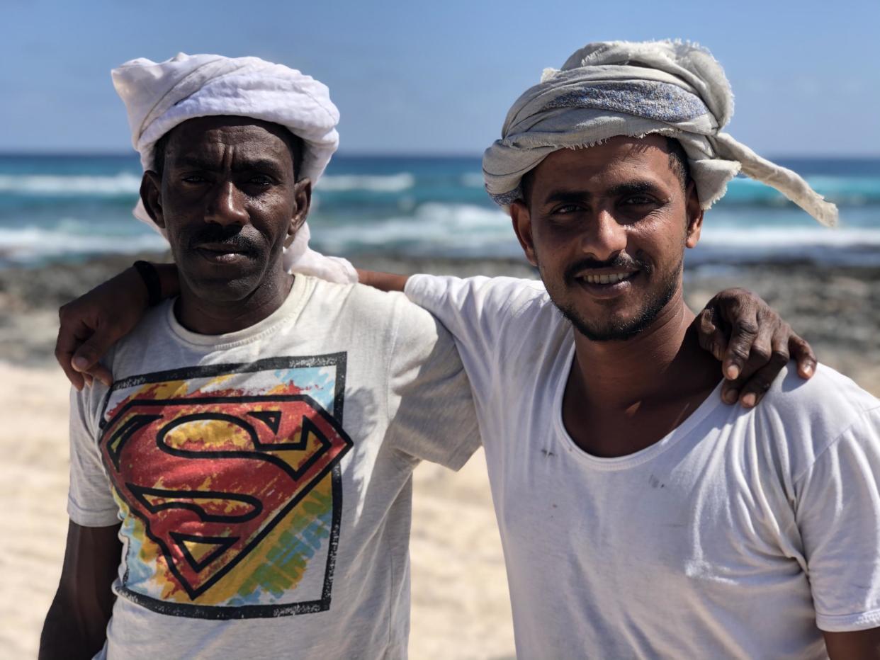 Welcoming friends: islanders on the shore of Socotra: Simon Calder