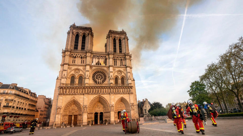 France's billionaires have pledged over $450 to help rebuild the fire-ravaged Notre Dame de Paris.